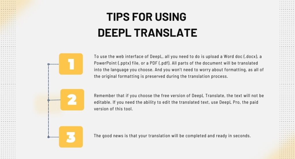 Tips for Using DeepL Translate